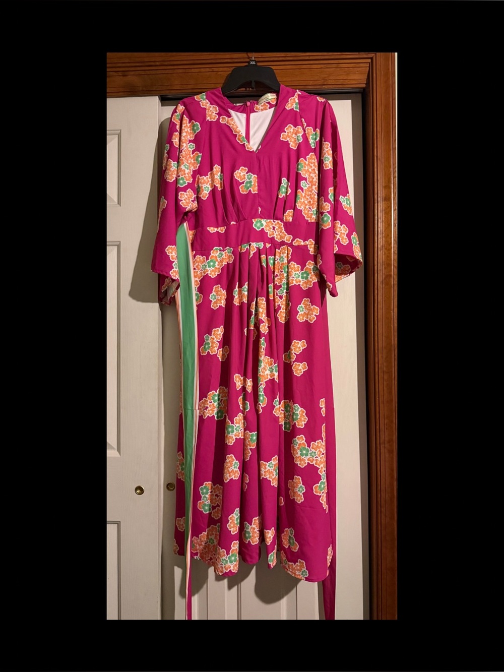 Wayward Fancies Floral Midi Dress in Pink